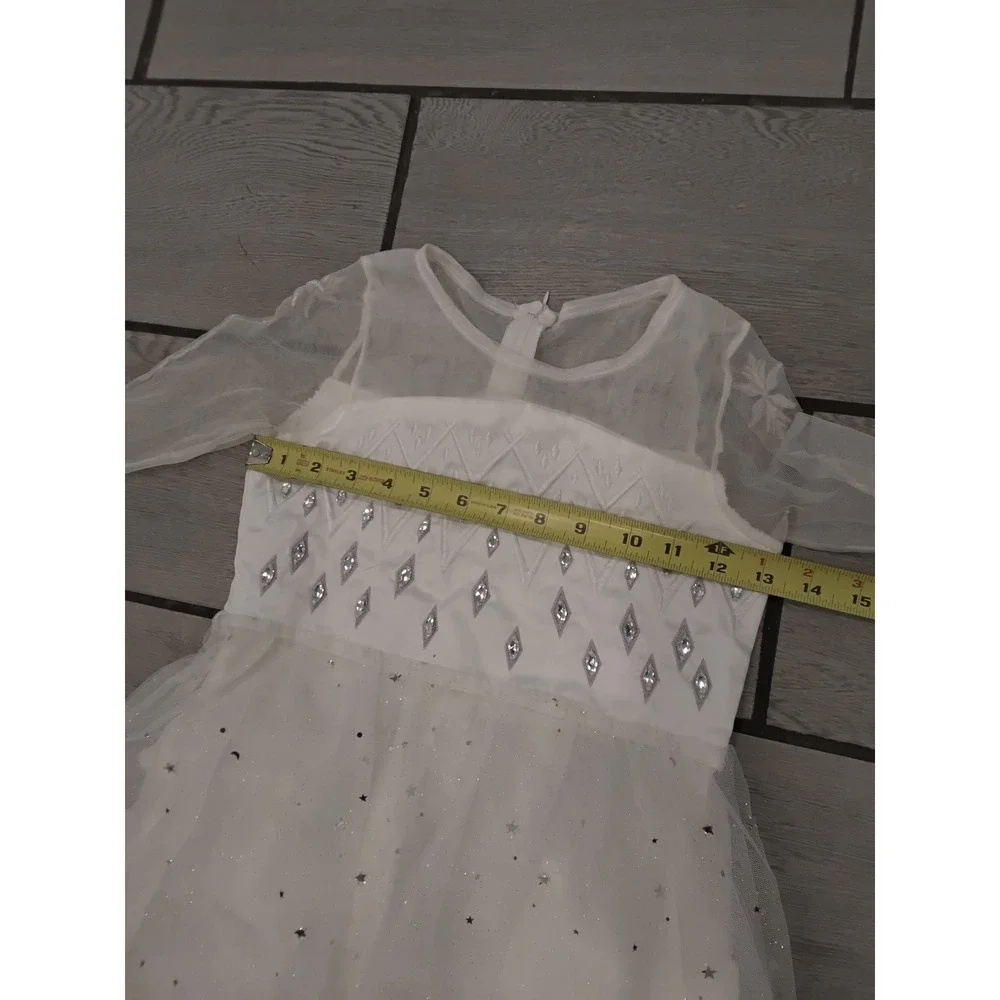 Frozen White Ombre‎ Sparkle Costume Dress Girls Kids Size 10-12